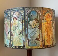 Mucha Ladies lampshade, light shade, shabby chic, art nouveau style