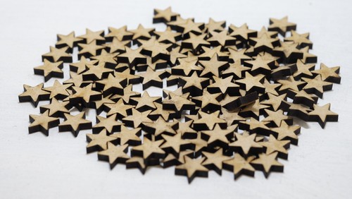 Mixed wooden stars - mixed,