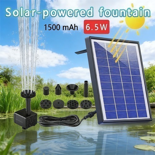 Garden solar water pond - water, pump