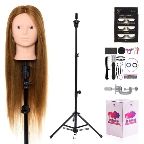 Human hair training head - 60%,