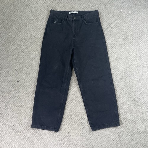 Bershka black wide leg jeans - bershka,