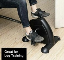 Portable Mini Pedal Exercise Bike Arm Leg Foot Resistance Cycle Pedal Exerciser