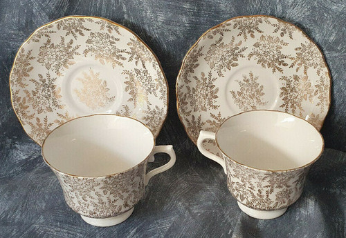 Royal vale gold chintz - vale, —