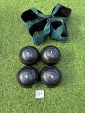 HENSELITE CLASSIC LAWN BOWLS size Size 3M.     With Bowls Carrier