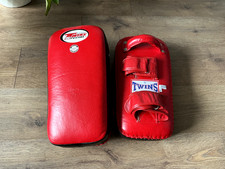 Vintage Twins Kick / Thai Pads Hand Made Genuine Leather (Pair)