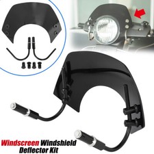 Wind Screen Windshield Deflector + Bracket For Piaggio Vespa GTS 125 GTS300 GTV