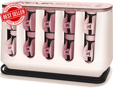 Proluxe Heated Hair Rollers Optiheat 90 Sec Heat Up Velvet 20 Rollers Fast Curl