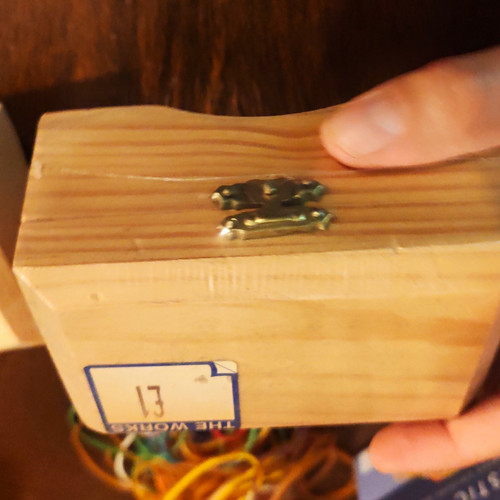Small rustic wooden storage - wooden,