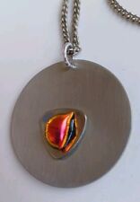 Funky Pendant  Dichroic Glass