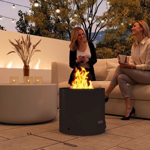 Outdoor fire pit with ash - outdoor,