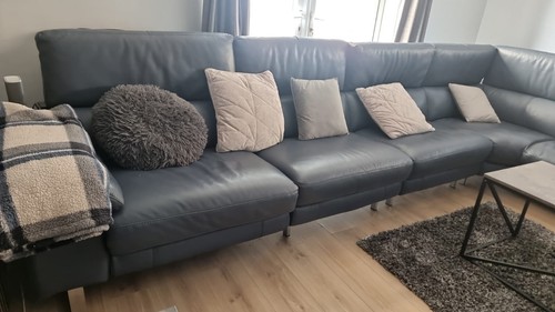 Luxurious denium blue - denium, leather