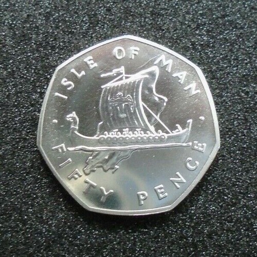 Isle man silver - coins, 50p