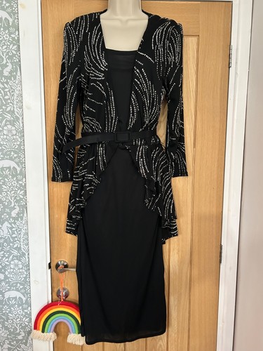 80s vintage black silver