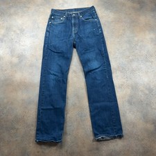 LEVI'S 752 Jeans Mens (30 Inch Waist) (32 Inch Leg) Regular Fit Blue Denim