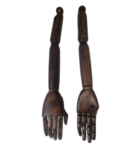 Solid wood posable - wood, male
