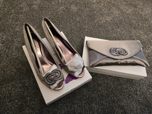 Brand new grey satin - new,