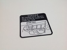 YAMAHA DT125LC AIRBOX  DECAL