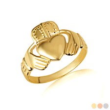 Gold Men's Symbolic Claddagh