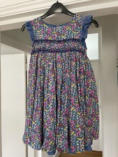 Girls Mini Boden Floral Dress - Size 7-8