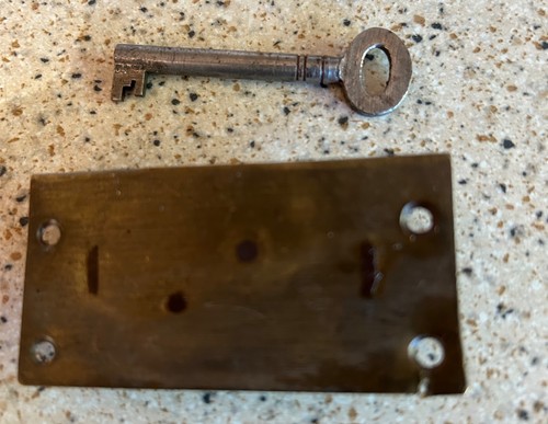 Antique cabinet door lock - door,