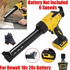 Electric Cordless Caulking Gun Glass Mastic Sealant Gun For Dewalt 18V Battery