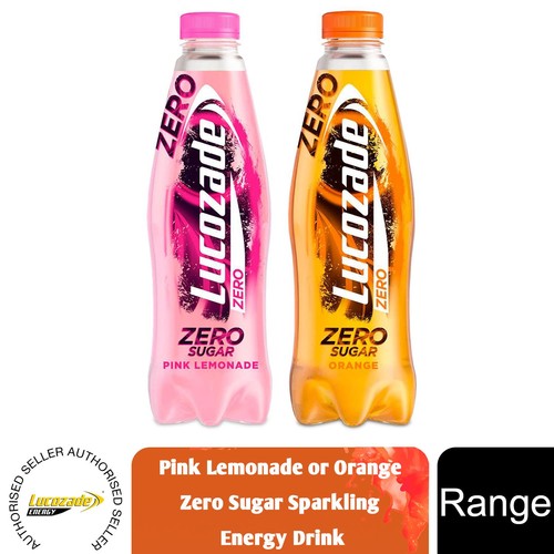Lucozade zero pink lemonade - pink,