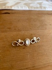 Rennie Mackintosh Pearl safety pin brooch by Carrick Jewellery