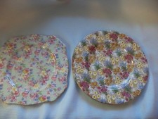 Two Royal Winton Grimwades Marguerite  Chintz Plate One Circa 1930 - 40
