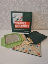 Scrabble - Travel Scrabble Board Game - Vintage - Used Condition