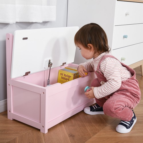 Wooden toy box seat - in,