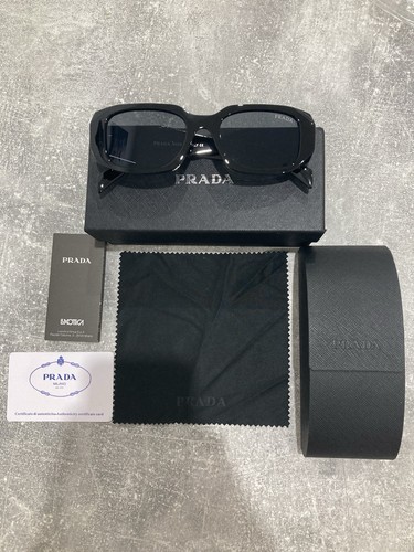 Prada sunglasses black unisex - prada,