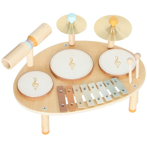 Baby drum kit - wooden, kids