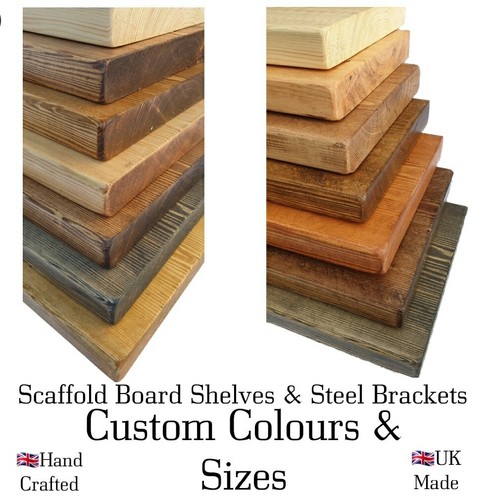 Reclaimed wood shelf scaffold - reclaimed,
