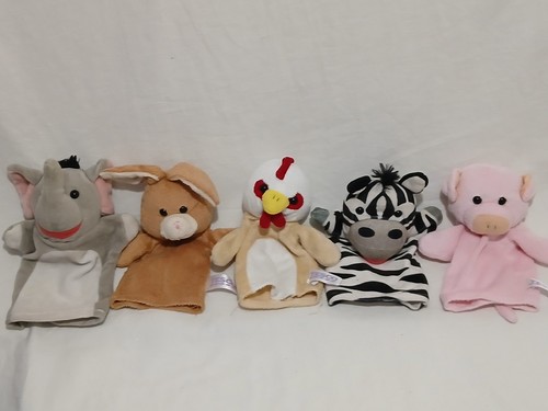 Assorted animal hand puppets - assorted,