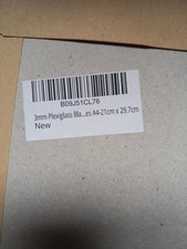 PLEXIGLASS BLACK 3MM A4 21CM X