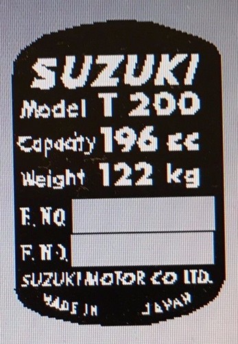 Suzuki t200 headstock frame - suzuki,