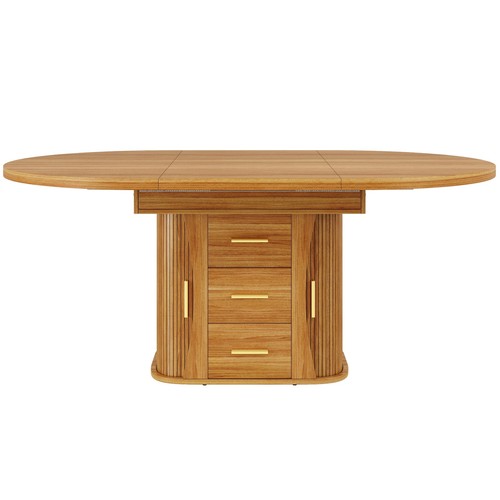 Extendable round dining - extendable, table