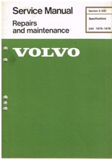 VOLVO 242 , 244 & 245