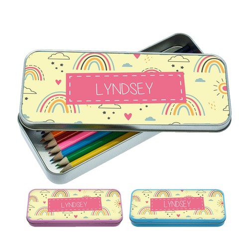Personalised rainbow pencil - rainbow,
