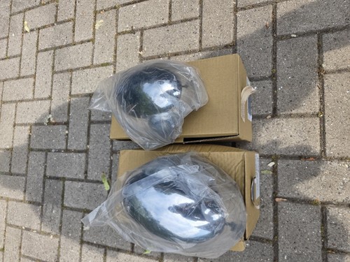 Pair chrome wing - mirror, covers