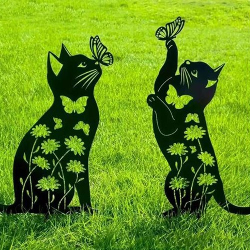 Metal black cat and - metal,
