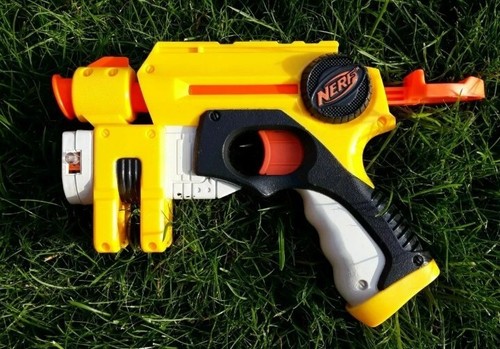 Nerf gun laser sight pull - sight, back