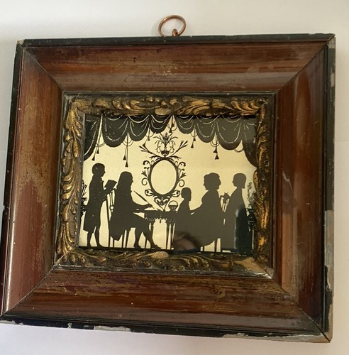 Antique framed silhouette - silhouette,
