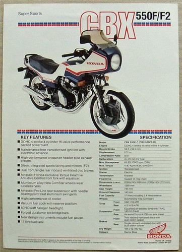 Honda cbx550f super sports - honda,