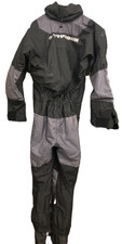 Typhoon Max Drysuit Size Medium Black Grey Goretex Kayak Marine Water Sports
