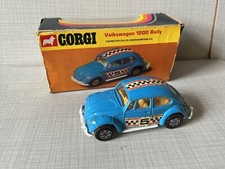 Vintage Corgi Toys Model Car  #384 VW 1200 Rally in original  box (beetle)