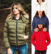Ladies Jacket Hooded Padded Warm Coat Slim Fit Clearance RRP £48.99!