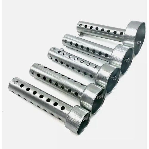 48mm silver motorcycle exhaust - silver,