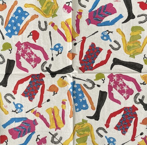 Jockey silks single paper - x,