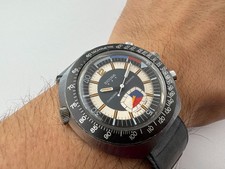 Vintage SICURA Chrono Graphe Yachting Chronograph Diver Manual Wind - 42 mm